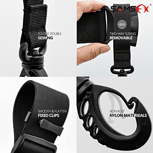 SAMSFX Adjustable Fishing Wader Belt Wading Belts for Surf Casting Kayak Fishing Accessories Waders Straps - color: 2" Wader Belt & Rod Holder