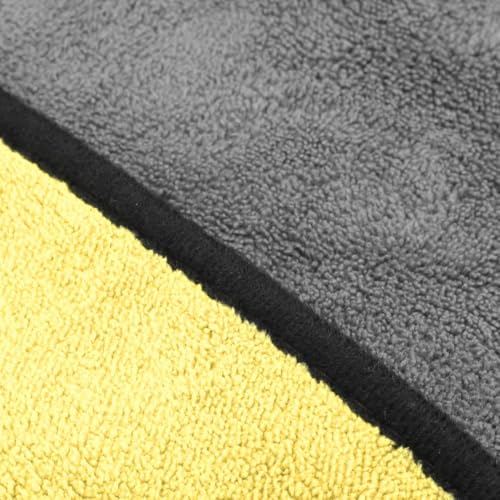 – Thickened Double Sided Absorbent Hand Towel with Clip for Fishing, Boating, Kayaking, Wiping Rods, Reels and Outdoor Gear, 15.7 x 11.8 Inch(Yellow) - color: Yellow