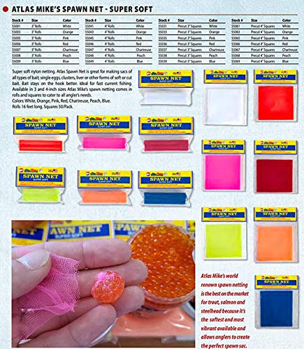 Atlas Spawn Nets Parent - color: White, size: 4" x 16" Roll