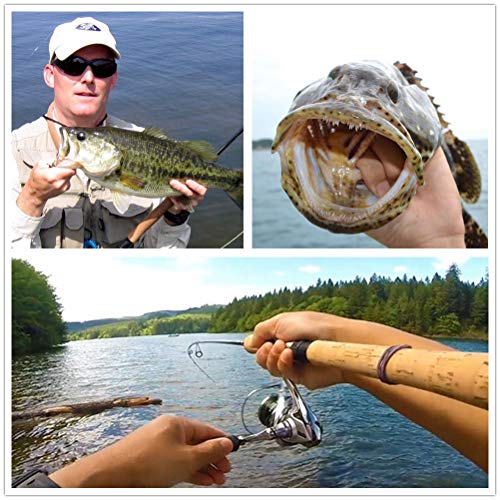 KINGFOREST 10-20pcs Fishing Lures Spinnerbait for Bass Trout Salmon Walleye Hard Metal Spinner Baits Kit with Tackle Box - style: 20pcs