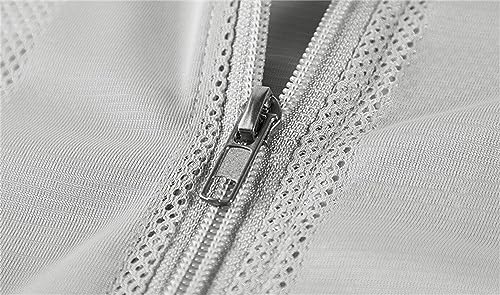 WSLCN Men's Summer Vest Casual Lightweight Breathable Mesh Cycling Travel Zip Vest - color: Black, size: Large