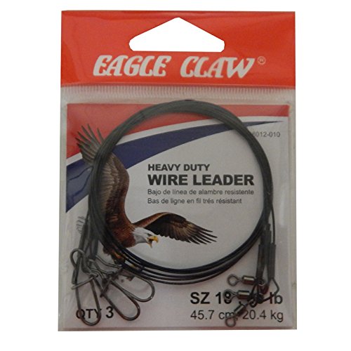 Eagle Claw Heavy Duty 18" Wire Leaders 3-Pack