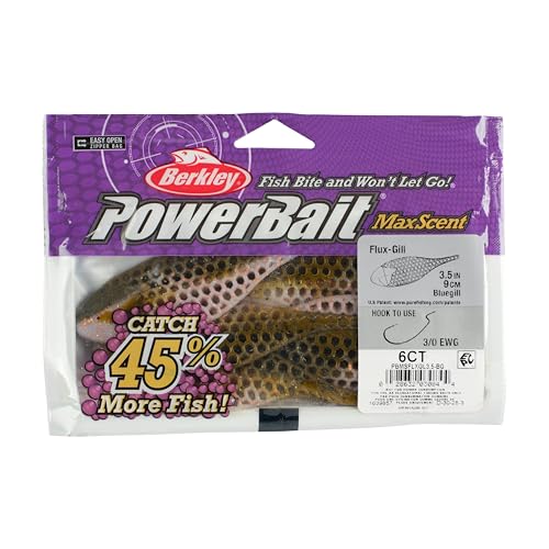 Berkley PowerBait MaxScent Flux-Gill - color: Bluegill, size: 3 1/2"
