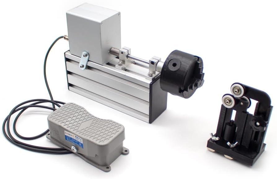 Epoxy Fishing Rod Winding Machine Resin Rotating Gluing Tool Fishing Rod Building Elctric-Drive Machine with Foot Switch Portable