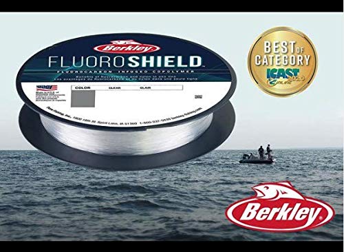 Berkley FluoroShield Fluorocarbon Fishing Line, Clear - size: 3000yd, style: 12lb Test