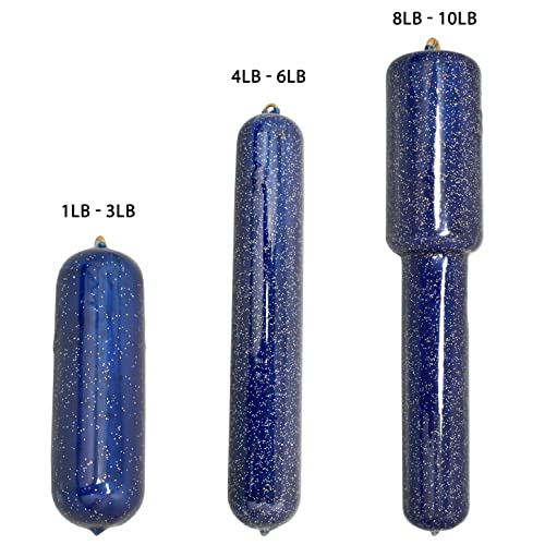 MagBay Lures Deep Drop Weights - Offshore Fishing - color: Blue Vinyl, size: 2lb (2pcs)