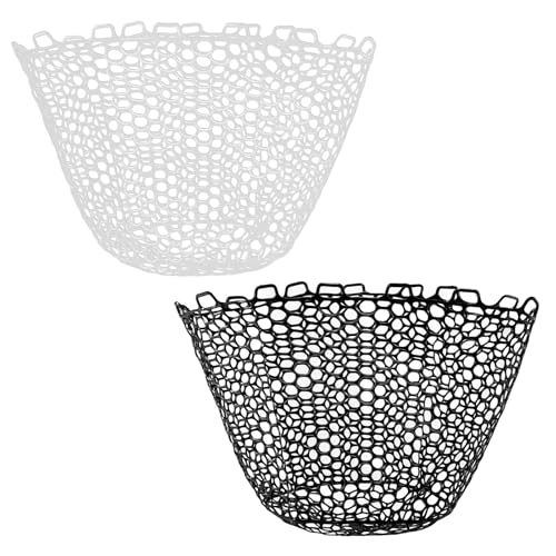 Alwonder Fishing Nets Silicone Replacement Netting, Clear Black Fly Ice Fishing Net Landing Kayak Nets Without Handle for Freshwater Saltwater Foldable Soft Flexible Trout Net Silicone Mesh - color: Black, size: 4040