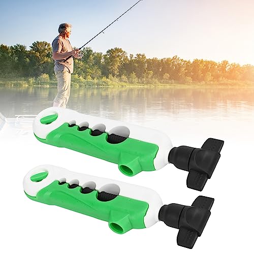 Tyenaza 2PCS Mini Line Spooler, Portable Adjustable Fishing Line Spooler Fishing Line Winder Machine Mini Bobbin Reel Accessories - color: White Green