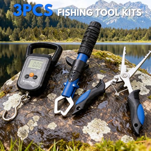 THKFISH Telescoping Fishing Rod and Reel Combo with Backpack, Carbon Fiber Travel Fishing Pole Spinning Reel Kit with Fishing Lures, Fishing Tools Kit for Men - color: Camo Backpack With Fishing net, size: 39IN