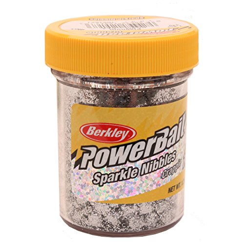 Berkley PowerBait Crappie Nibbles Dough Fishing Bait - color: Platinum - Sparkle
