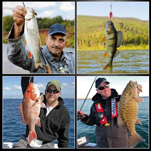 FishTrip 25pcs Fishing Swivels with Split Rings, High Strength Stainless Steel Ball Bearing Swivel Speed Clips Quick Snap Change Connector for Saltwater Freshwater Size 0#-10# - size: 8#_77LB_25Pcs