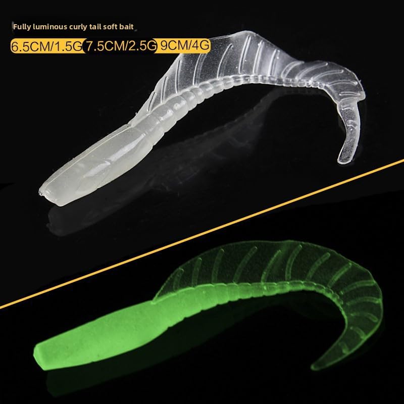 Soft Fishing Lures Set with Tackle Box, 6.5cm/8cm Paddle Tail Swimbaits, 60PCS Soft Plastic Baits with Curly Tails, Freshwater Fishing Lures for Bass, Trout, and More - color: 70 soft baits +30 Tube Jig+ double-sided bait boxes