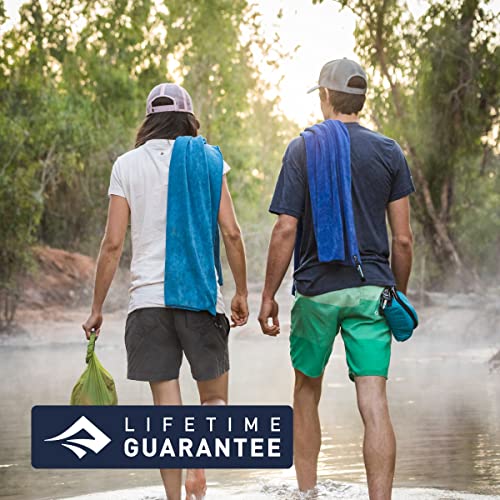 Sea to Summit Portable Pocket Towel for Camping, Gym, and Travel - color: Outback Orange, style: Small