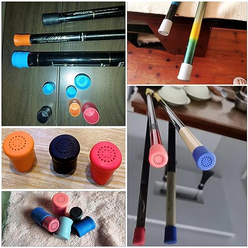 Fishing Rod End Cap Plug Saver Rear Front Stopper Non-Slip Silicone Protective Cover Case Butt Cushion Seat Protector - size: ID 12mm-19mm