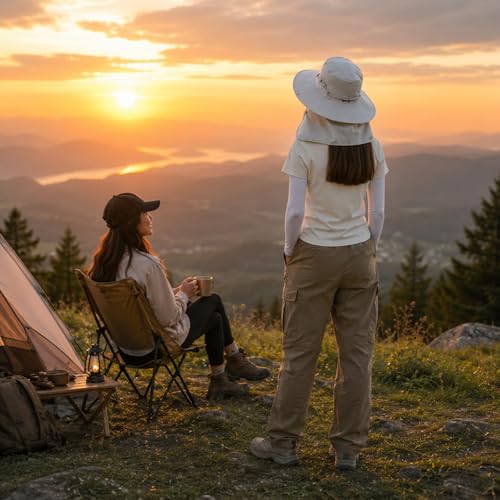Sun Hat Unisex Face Coverage Shield Neck Flap Cap Garden Lawn Work Sports Hiking Fishing Hats - color: Gray