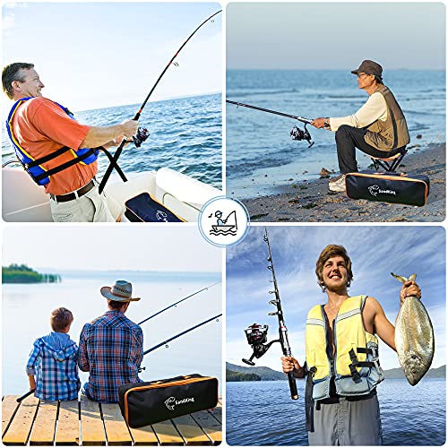 Fishing Pole Kit, Carbon Fiber Telescopic Fishing Rod and Reel Combo with Spinning Reel, Line, Bionic Bait, Hooks and Carrier Bag, Fishing Gear Set for Beginner Adults - size: 5.91FT/1.8M