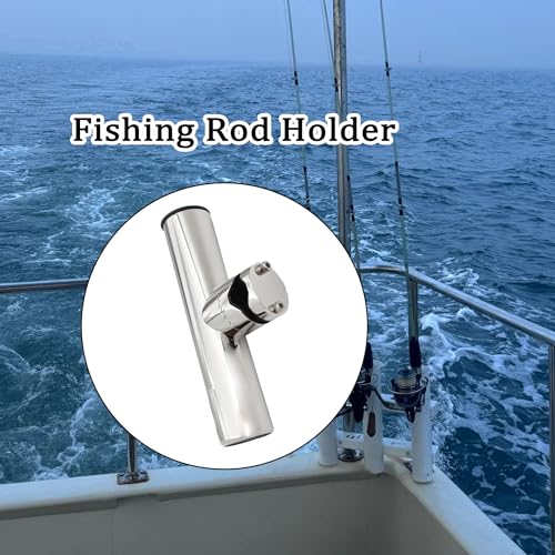 Boat Fishing Rod Holder, 316 Stainless Steel Rail Mount Fishing Pole Rod Holder for Boat