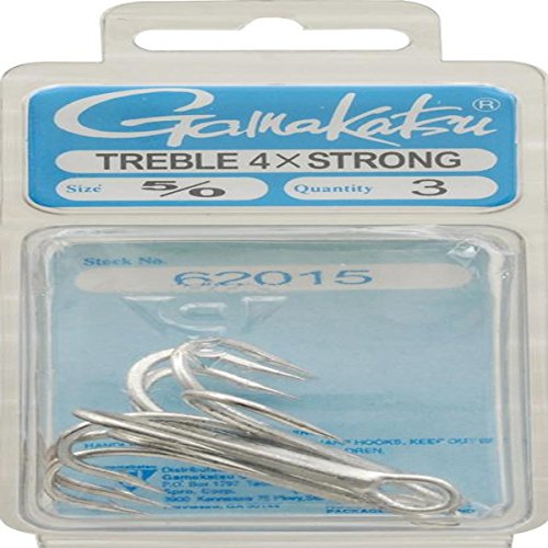 Gamakatsu Treble Hook 4 X Strong Tackle Size ' Pack 0
