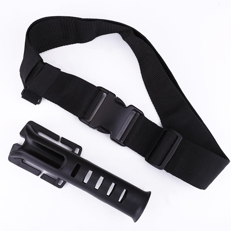 Fishing Belt Rod Holder - Adjustable Fishing Rod Holster Waist Wading Belts for Men, Nylon Wader Fishing Waist Belt for Fly Surf with Portable Pole Inserter Casting Spinning Pole Tackle