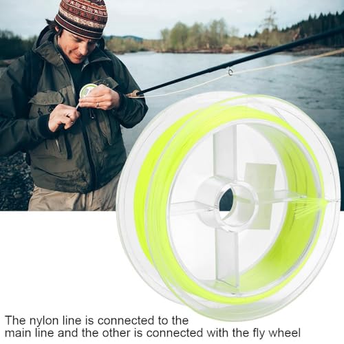 2PCS 164ft Fly Fishing Line – 8-Strand Line Floating Backing for Freshwater & Saltwater, High-Visibility Colors - color: Yellow&Green-20lb