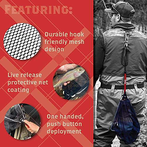 Fly Fishing Trout Folding Landing Net Lightweight Collapsible : Sports & Outdoors