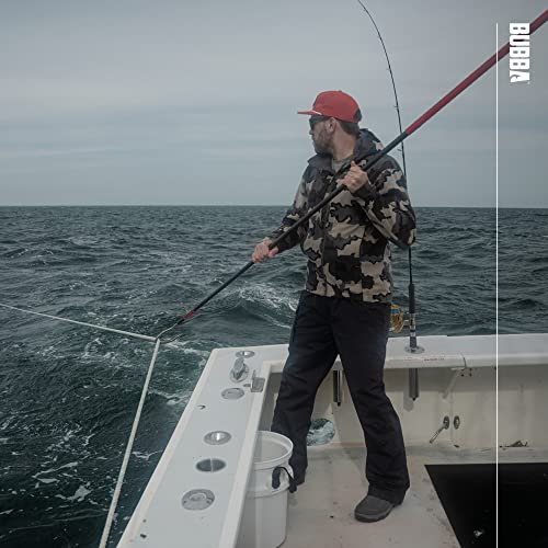 BUBBA 7 Foot Gaff with 3 Inch Stainless Steel Offset Hook, Non-Slip Grip Handles and Carbon Fiber Shaft for Fishing, Boating and Outdoors - size: 7 Foot 3 Inch