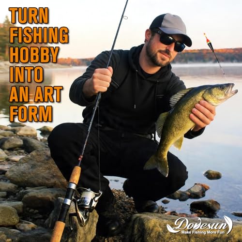 Dovesun Light Up Bobbers Night Fishing Slip Bobbers for Fishing Bobbers Floats Pcs with Glow Sticks Pcs for Catfish Crappie 6PCS - size: 1/6oz-5g-6PCS