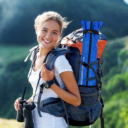 Chris.W Portable Trekking Pole Carrying Bag Storage Bag Pouch with Zipper for Walking Stick Hiking Poles Travel Case - color: Blue