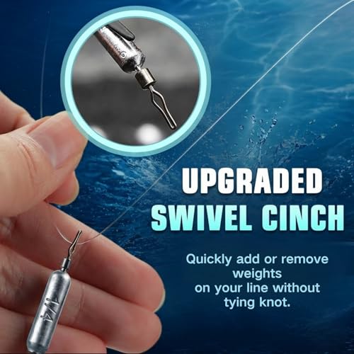 Drop Shot Fishing Weights, Lead Sinkers, 1/8oz, 3/16oz, 1/4oz, 3/8oz, 1/2oz, for Bass Fishing, Drop Shot Rig, Wacky Rig, Finesse Fishing - size: 30 Pcs / 3 Sizes