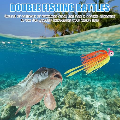 OROOTL Silicone Jig Skirts Spinnerbait Skirt Replacement Bass Fishing Lures for DIY Spinner Baits Buzzbaits Squid Jig Accessories - color: G-Skirts-20pcs