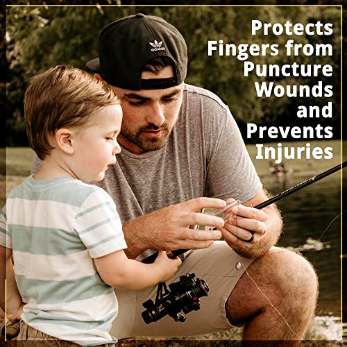 Line King™ Fishing Threader Tying Tool - Fishing Accessories and Equipment for Beginner and Experienced Anglers - Fish Hook Line Cord Threader, Gift for Angler (Transparent Yellow) Patent Pending
