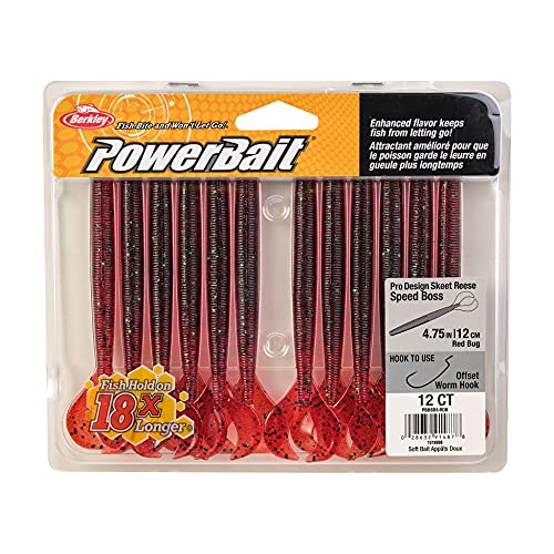 Berkley PowerBait Speed Boss Fishing Soft Bait - color: Redbug, size: 4 3/4"