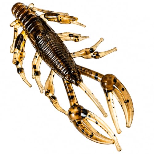 New (Qty 20) 1" Micro Craw Scented Finesse Drop Shot Crappie JIG Bluegill Brown CRAWDAD Lure Bait Fishing Equipment Set CE-0085DR