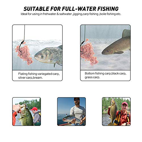 Carp Fishing Equipment Hair Rigs Kit, Carp Rigs Boilie Stop Stringer Needle | Carp Bait Boilies Stoppers, Rigging Needle Tool, Carp Fishing Gear