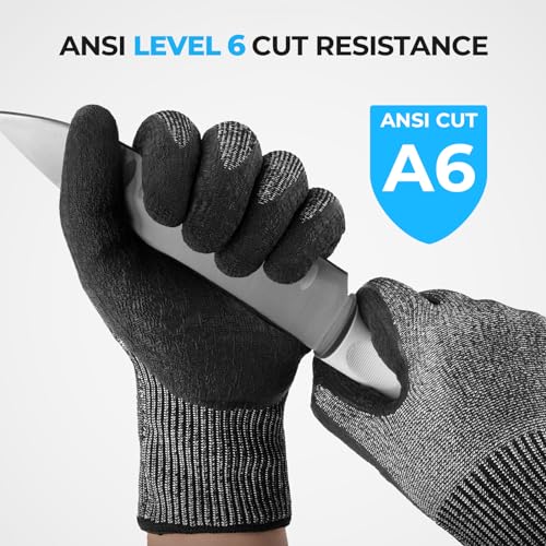 KastKing Kut Safe Fillet Gloves, Ultimate Cut Resistant Gloves for fishing and Outdoor Use, ANSI Level 6 Cut Protection - size: Large