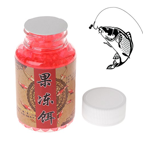 Fishing Lure Artificial Fishing Lure for Salmon Carp Fish Eggs Gelatin Beads 4mm Soft 1 Bottle