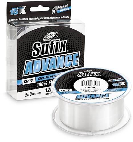 Sufix Advance Fluorocarbon Filler Spool 200 Yards - style: 25 Pound