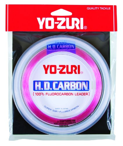Yo-Zuri 100-Yard Fluorocarbon Leader Line, Pink, 25-Pound