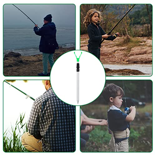 6 Pcs Extendable Fishing Rod Holder for Ground Fishing Pole Holders Surf Catfish Rod Holder for Bank Ground Sand - style: Classic Style