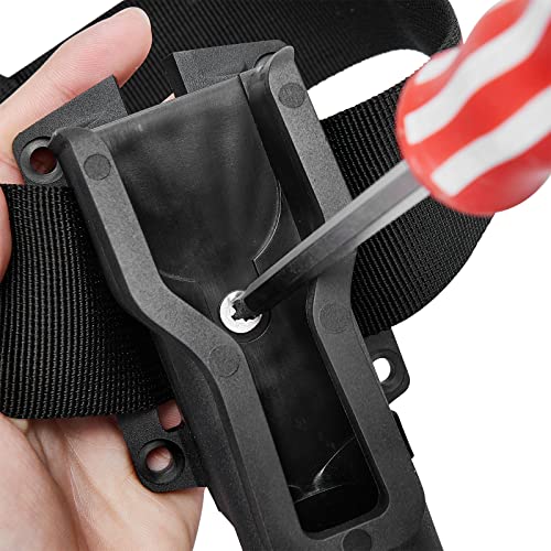 Fishing Rod Holder Belt Kit - Premium 3rd Hand Rod Holder Adjustable 24 Angle Fly/ Wading Fishing Belt Clip for Pole Holster, Pliers & Stringer - color: Wading Belt