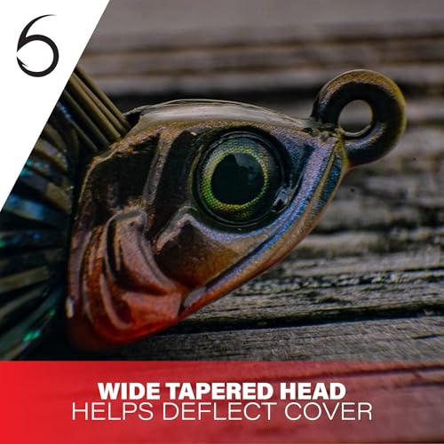 6th Sense – Divine Swim Jig – Bass Fishing – Dock Skipping Swim Jig – Keel-Weighted Belly – Cover Deflecting Design - color: Pro Blue Shad, size: 1/4oz.