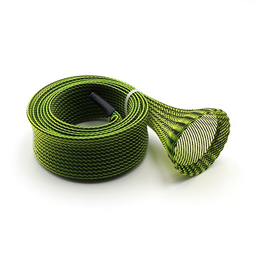 Mr. Z Pack of 4 Casting Fishing Rod Sleeves with 2 Rod Straps Fishing Rod Covers Pole Jacket Rod Socks - color: Green