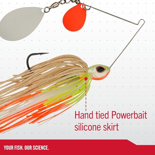 Berkley Power Blade Standard Fishing Spinnerbaits - color: Hot Slaw/Gold, size: 3/4 oz - Colorado