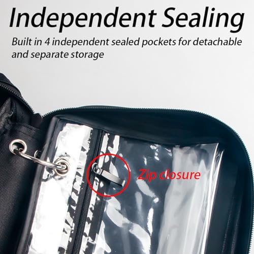 Fishing Tackle Binder Large Capacity Waterproof Heavy Duty Pockets | Soft Bait Storage Tackle Organizer for Jigs Lines Leaders Saltwater