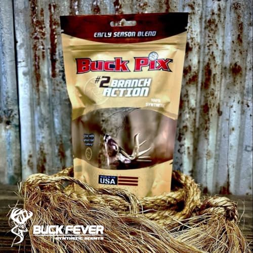 Buck Fever Buck Pix 2,3,4-Piece kit - Synthetic Deer Scent (4 oz Branch Action & 4 oz Dirt Fusion) for Whitetail & Mule - Non-Spoiling Deer Attractant for Outdoor Trail Camera - size: 4 oz (Branch Action)