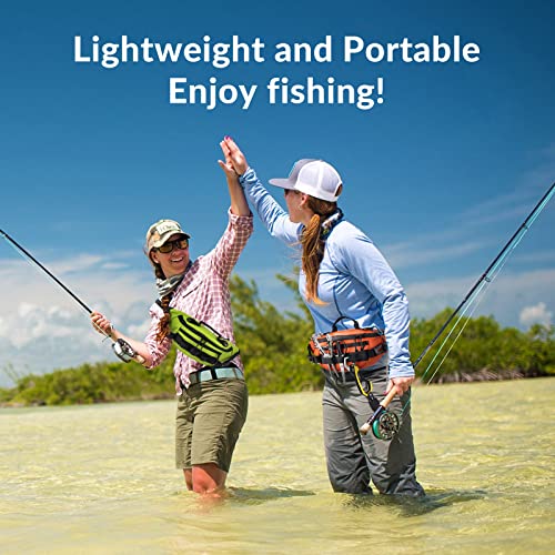 THKFISH Fishing Waist Pack, Fishing Tackle Bag Waterproof Fanny Pack for Women & Men Portable Sling Bag - color: BLACK-REGULAR