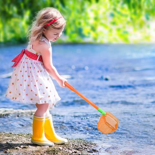 Coopay 4/8 Pieces Butterflies Kids Fishing Net Catching Bug Floating Bait Beach Nets for Outdoor Playing - style: 8 Pieces