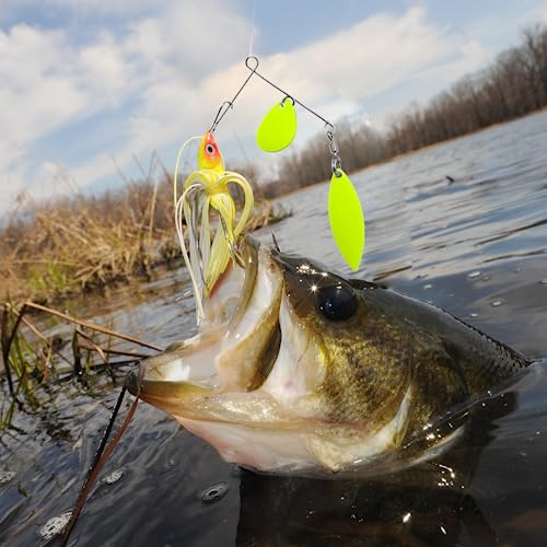 Fishing Spinnerbait Smooth Spoons Kit Fishing Spinner Blades Smooth Spoons Rigs with Willow and Teardrop Making Fishing Lures Replacement Accessories - color: B: 30Pcs Spinnerbaits Smooth Spoons Kit