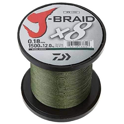 Daiwa J-Braid x4 Filler Spool - color: DARK GREEN, style: 8 Lb Dark Green
