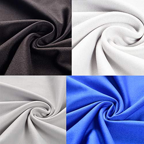 UV Face Cover Neck Gaiter Mask Dust Protection Magic Scarf Wind Bandana Balaclava for Summer Running Fishing 4 PCS - color: 4pcs Black,grey,blue,white